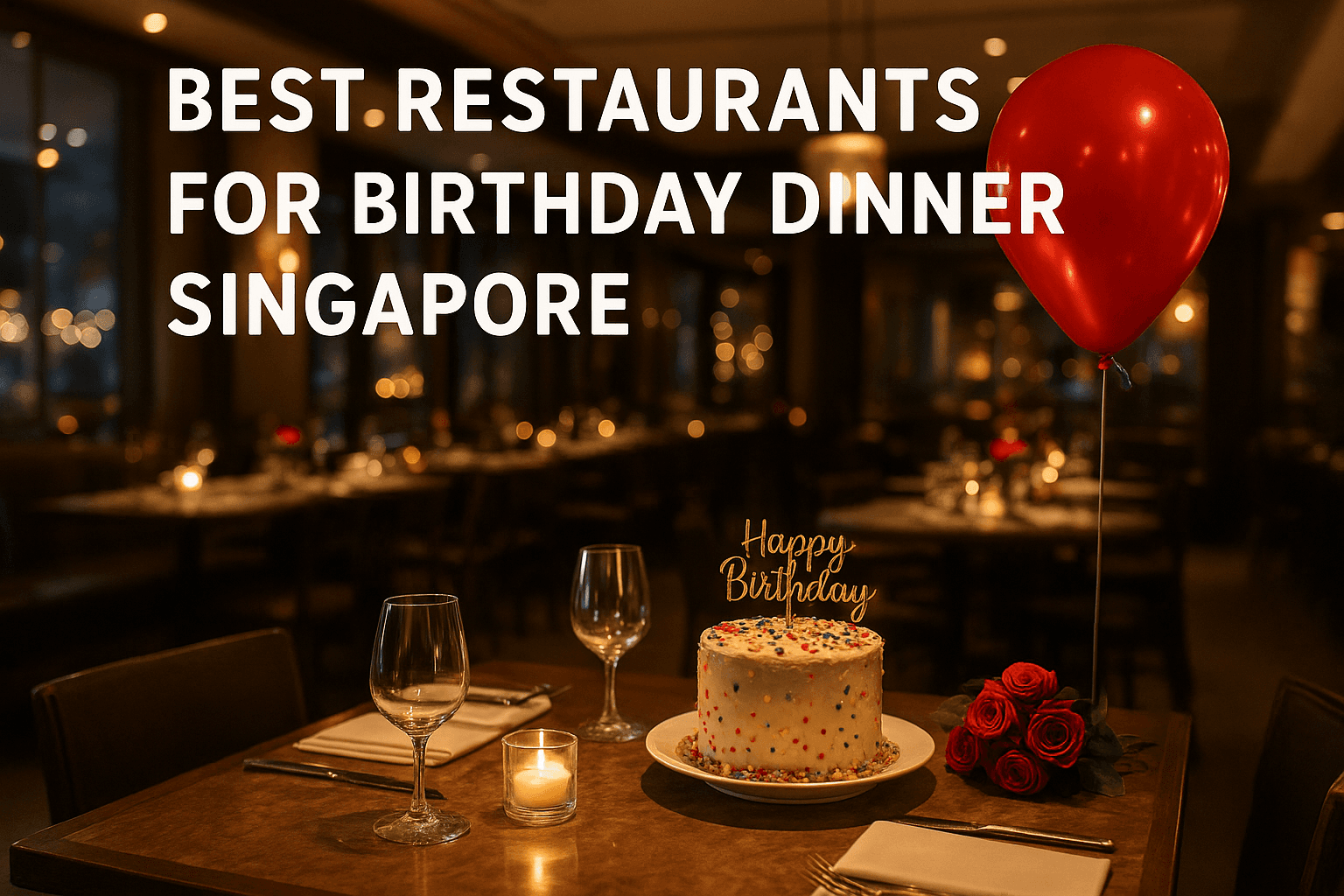 Best Restaurants for Birthday Dinner Singapore