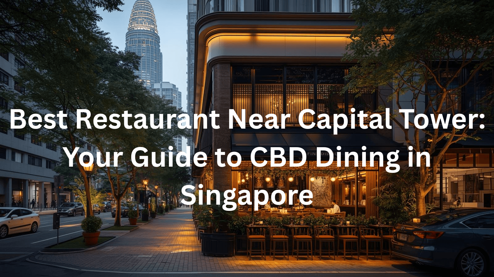 Best Restaurant Near Capital Tower: Your Guide to CBD Dining in Singapore