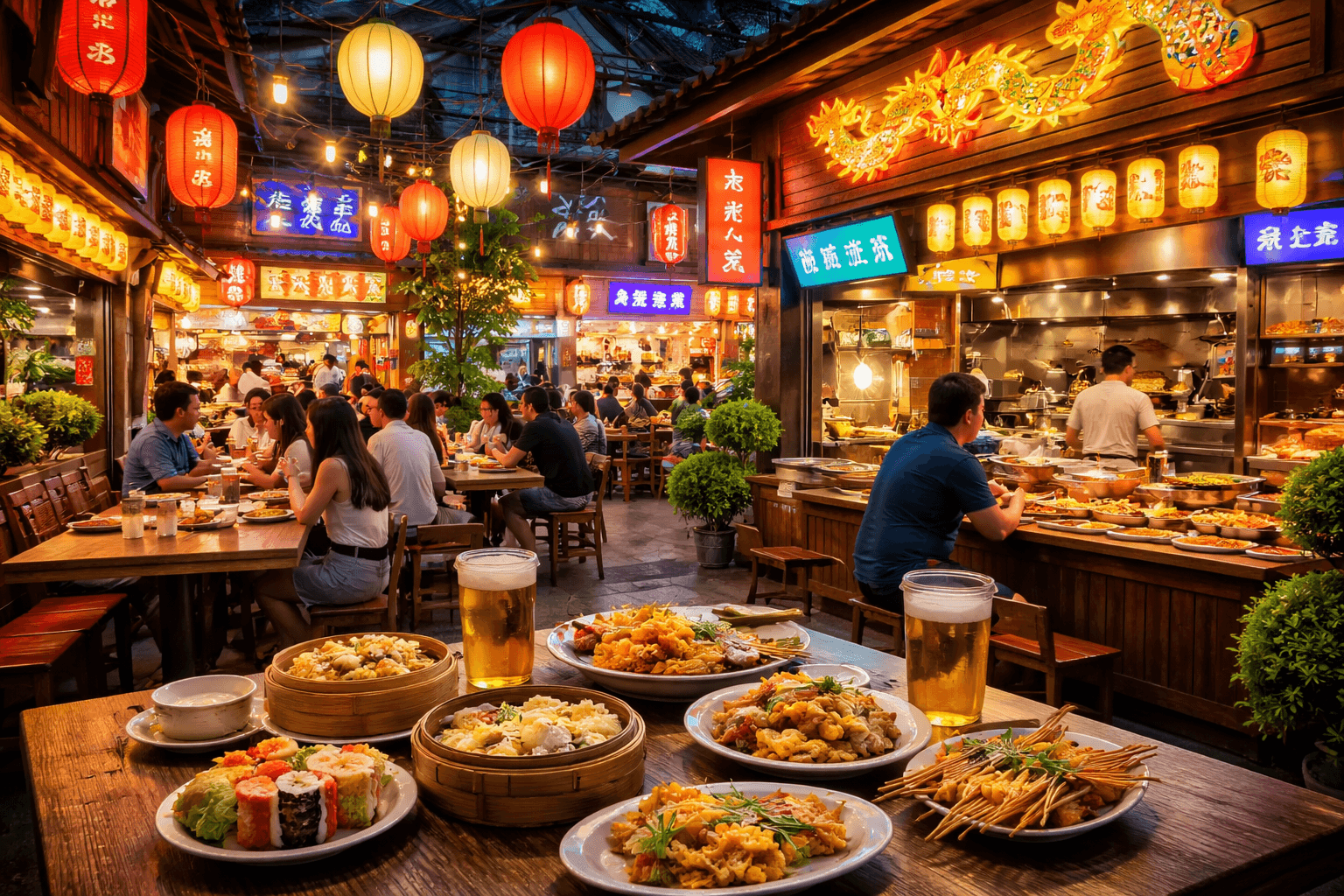 Asia Square Restaurants Unique