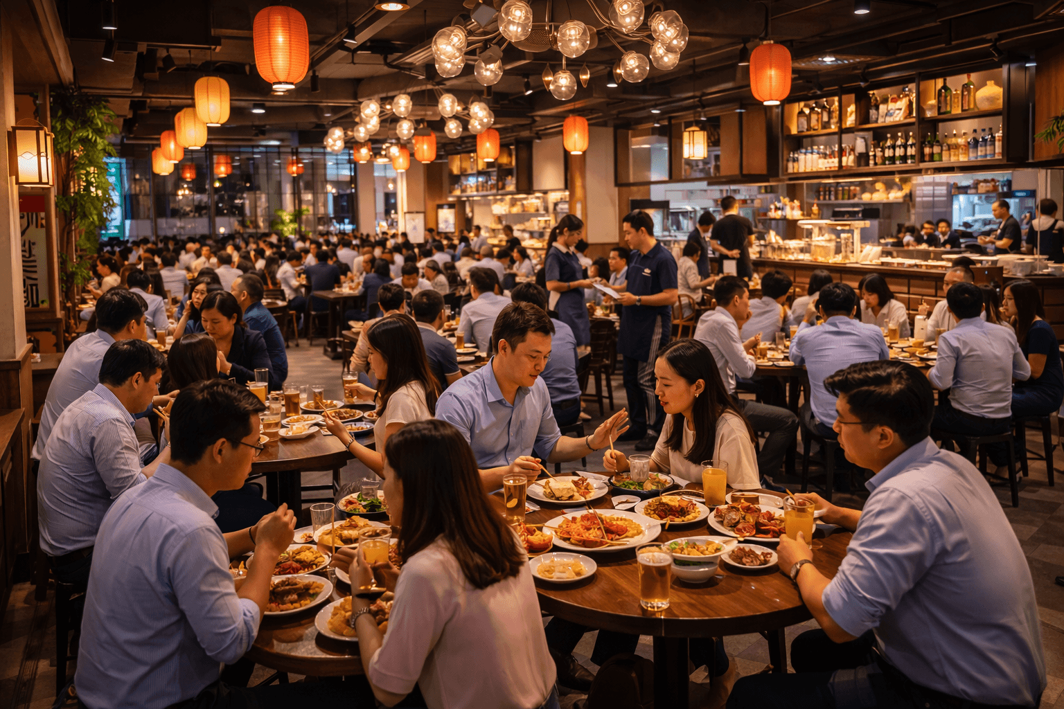 Shenton Way Food Scene Unique