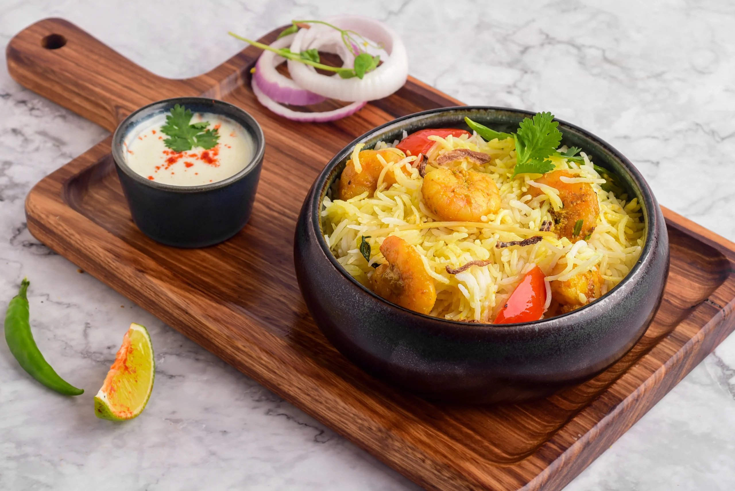 Fresh Prawn Pulao