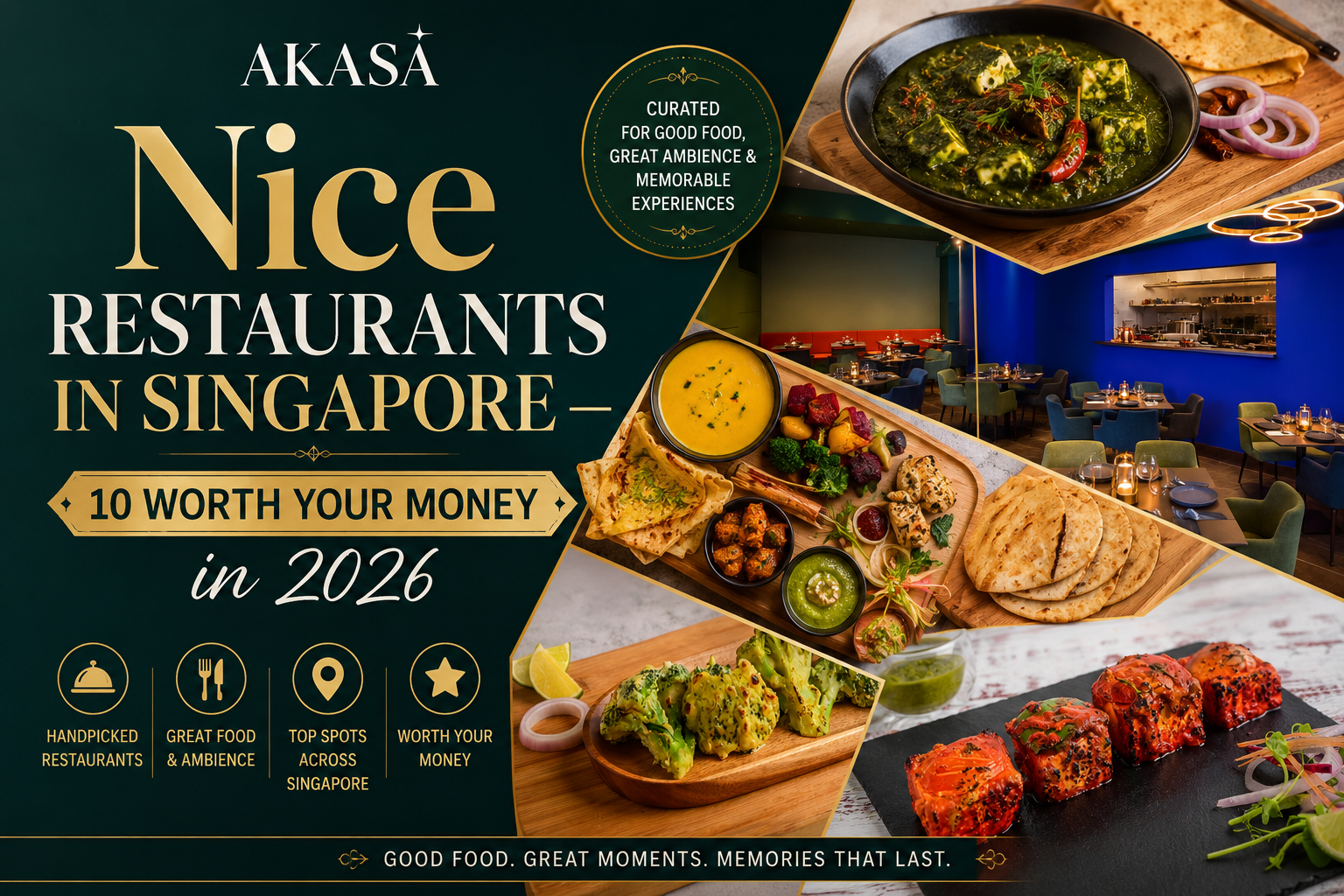 Nice Restaurants in Singapore — 10 Worth Your Money in 2026