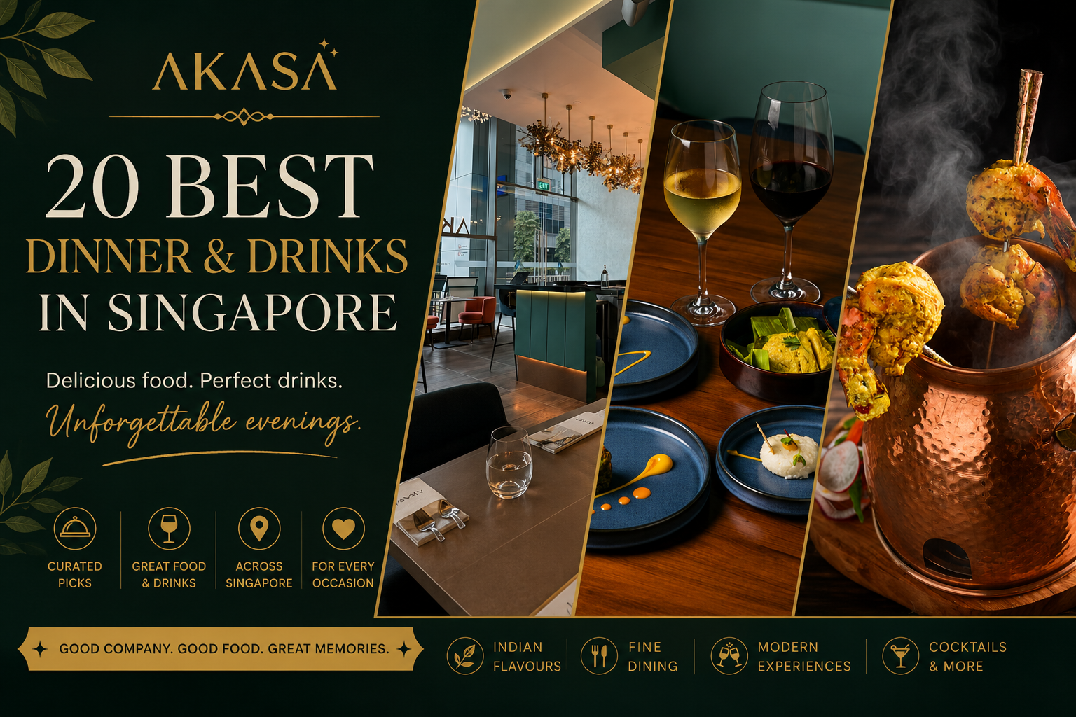20 best dinner and drinks in Singapore