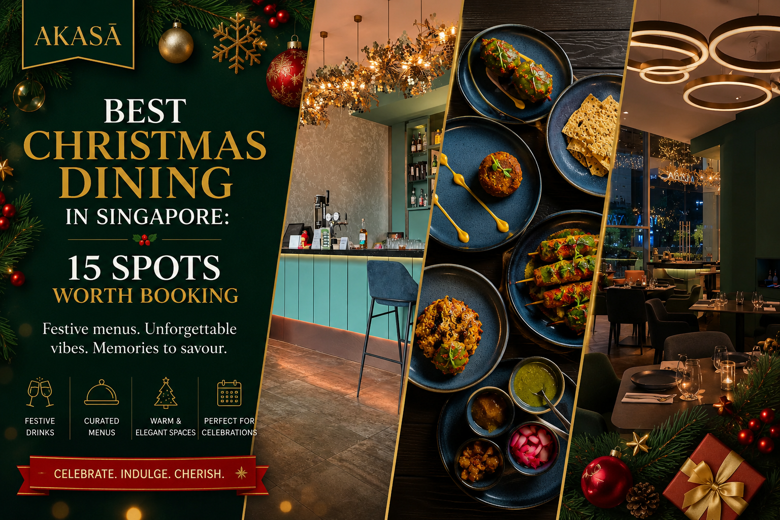 Best Christmas Dining in Singapore: 15 Spots Worth Booking