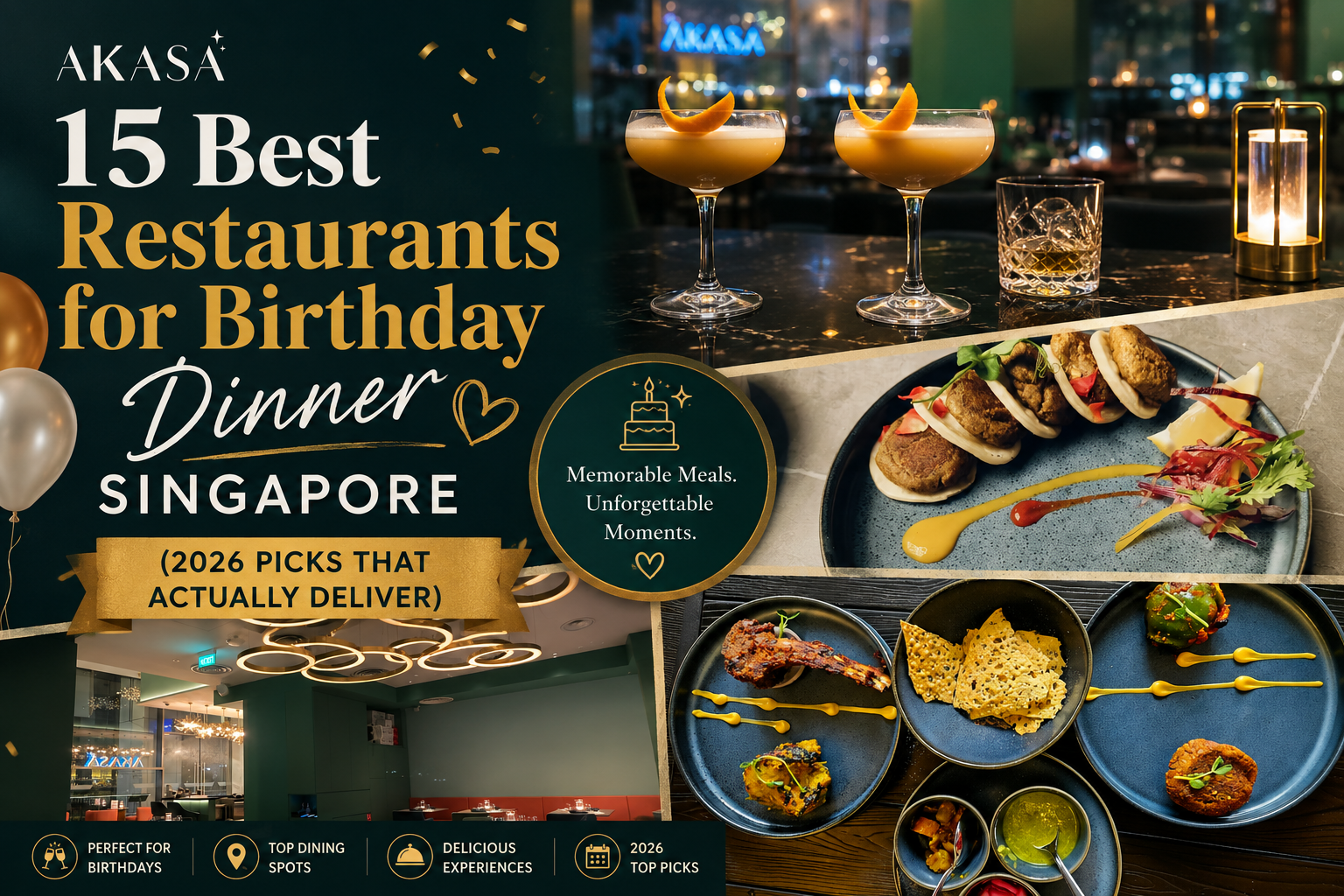 Best Restaurants for Birthday Dinner Singapore