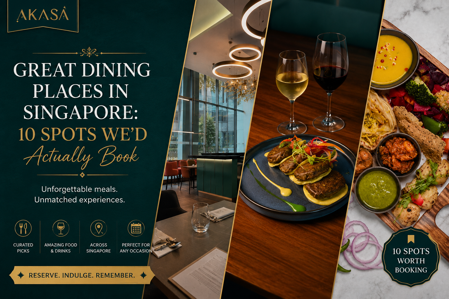 Great Dining Places in Singapore: 10 Spots We’d Actually Book