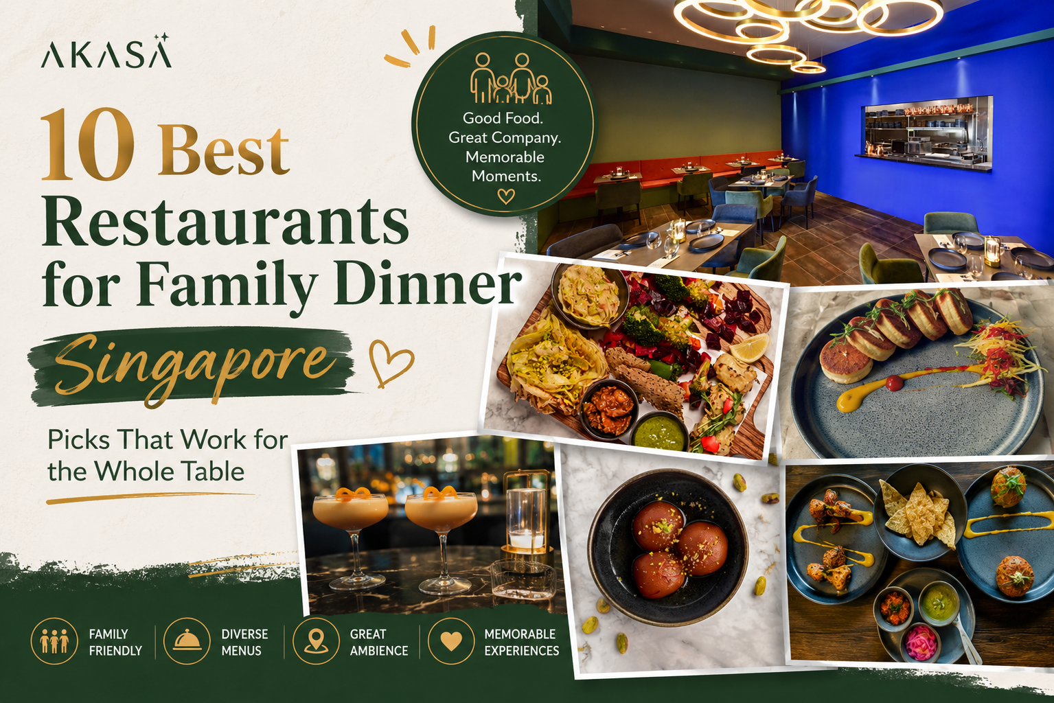 best Restaurants for Family Dinner Singapore