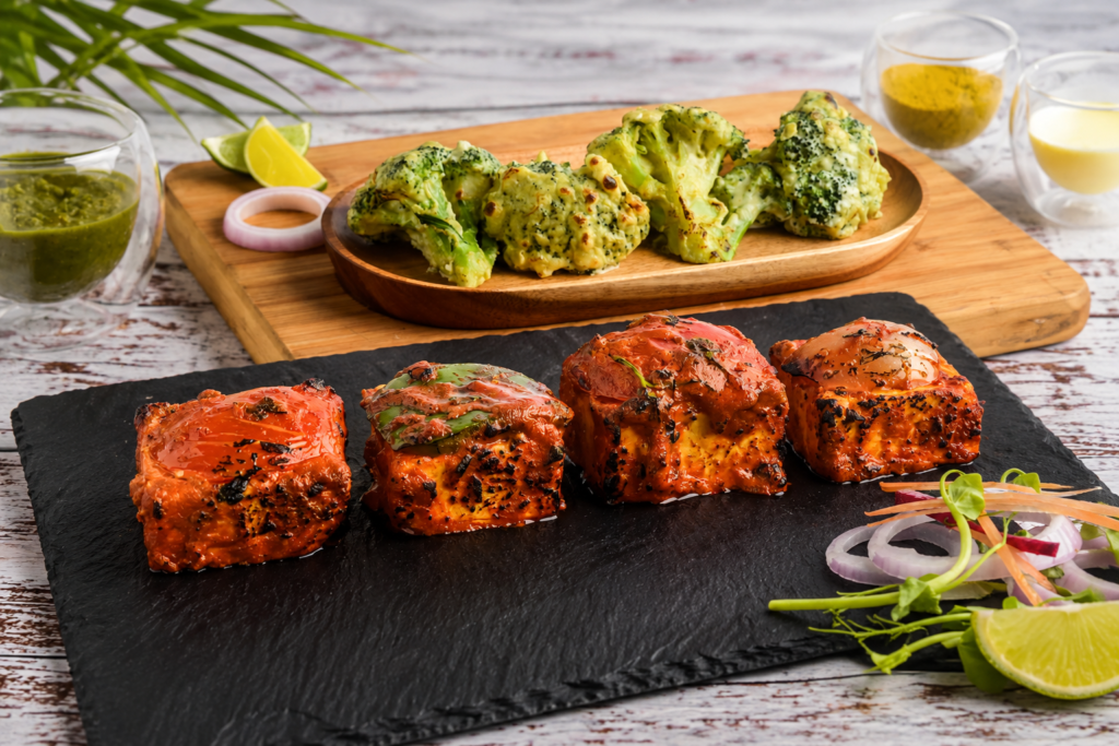 Vegetarian & Chicken Kebab