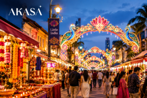 Walk through the Little India Street Light-Up